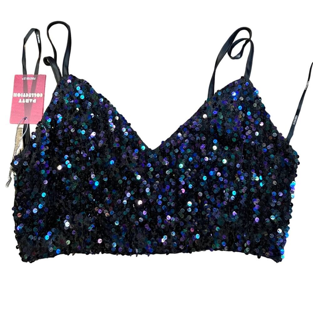 Forever 21 multi colored Sequin Camisole M NWT
